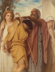 Tobias erhält den Segen seines Vaters, 1860